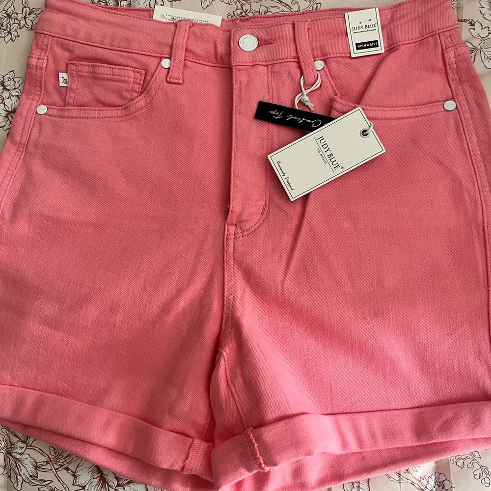 Judy Blue Pink Jean Shorts